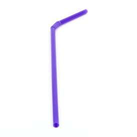 Pajita Flexible para Bebidas Ø5mm 21cm (100 Uds)