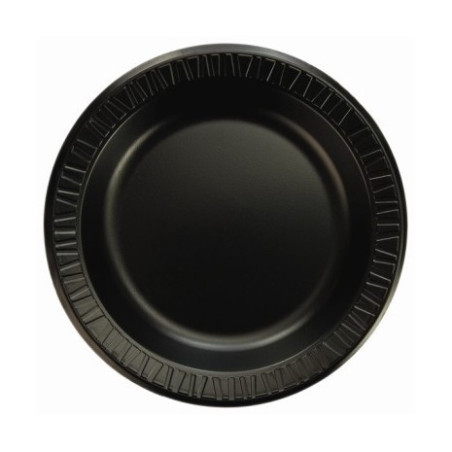 Plato FOAM "Quiet Classic" Laminado Negro 15 cm (125 Uds)