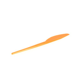 Cuchillo de Plastico PS Naranja 165 mm (15 Uds)