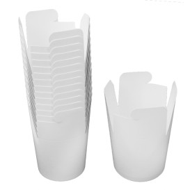 Envase de Comida para Llevar Blanco 529ml (500 Uds)
