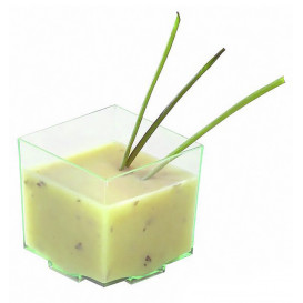 Vaso de Plastico Degustacion Transparente 4,2x4,2x4,2cm (200 Uds)