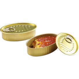 Lata de Sardinas Aluminio 120ml 112x70x30mm (240 Uds)