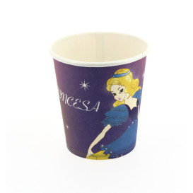 Vaso Carton Diseño Princesas 200 ml (500 Uds)