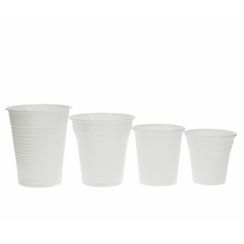 Vaso de Plastico PS Blanco 80 ml (50 Unidades)