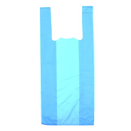 Bolsa Plástico Camiseta 35x50cm Azul (200 Uds)