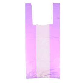 Bolsa Plastico Camiseta 35x50cm Lila 