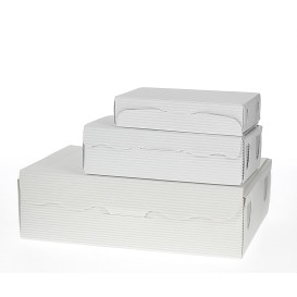Caja para Dulces y Bombones Blanca 14x8x3,5cm 250g (5 Uds)