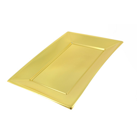 Bandeja de Plástico Oro 330x230mm (12 Uds)