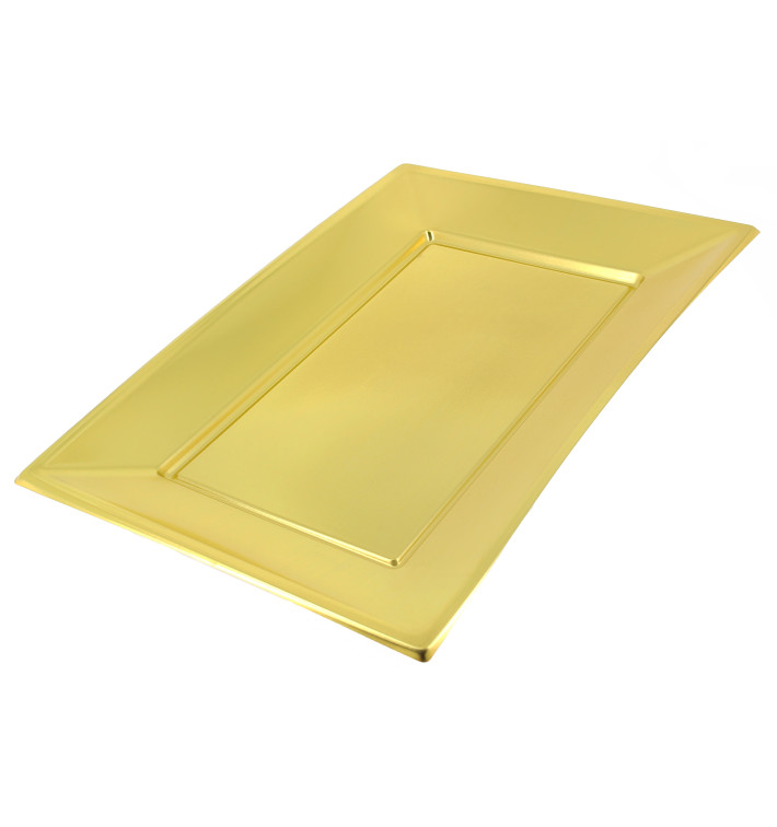 Bandeja de Plastico Oro 330x225mm 