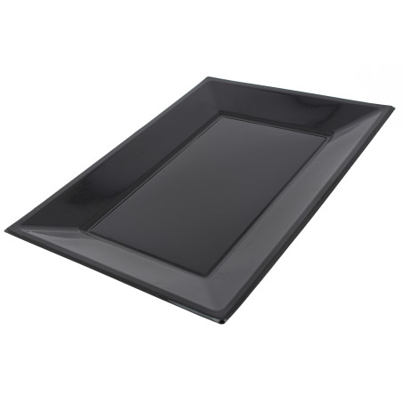 Bandeja de Plástico Negro 330x225mm (3 Uds)