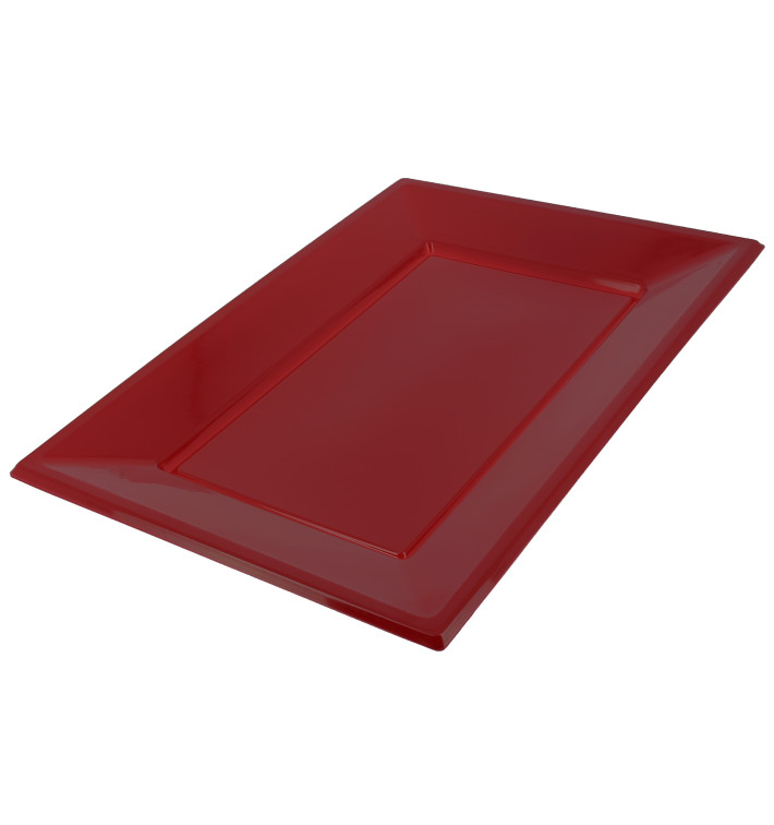 Bandeja de Plastico Burdeos 330x225mm 