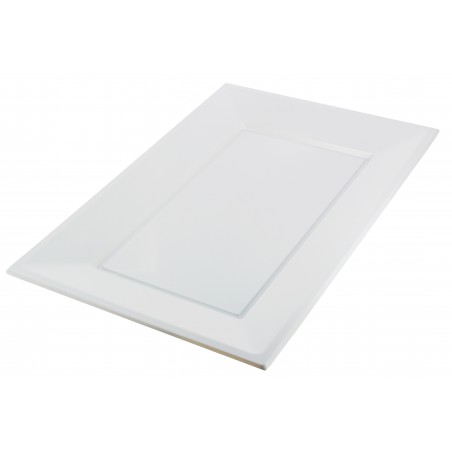 Bandeja de Plástico Blanca 330x225mm (3 Uds)