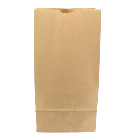 Bolsa de Papel Sin Asas Kraft 25+15x43cm (25 Unidades)