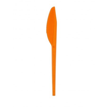Cuchillo de Plástico PS Naranja 165 mm (900 Uds)