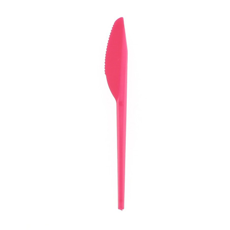 Cuchillo de Plástico PS Fucsia 165 mm (900 Uds)