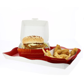 Caja Hamburguesa XXL 15,5x15,5x8 cm (350 Uds)