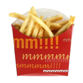 Caja para Fritas Pequeña 8,2x2,2x9cm (50 Uds)
