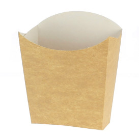 Caja Kraft para Fritas Pequeña 8,2x2,2x9cm (600 Uds)
