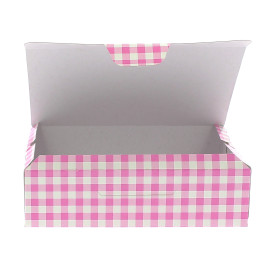 Caja Pasteleria Carton 17,5x11,5x4,7cm 250g. Rosa (360 Uds)