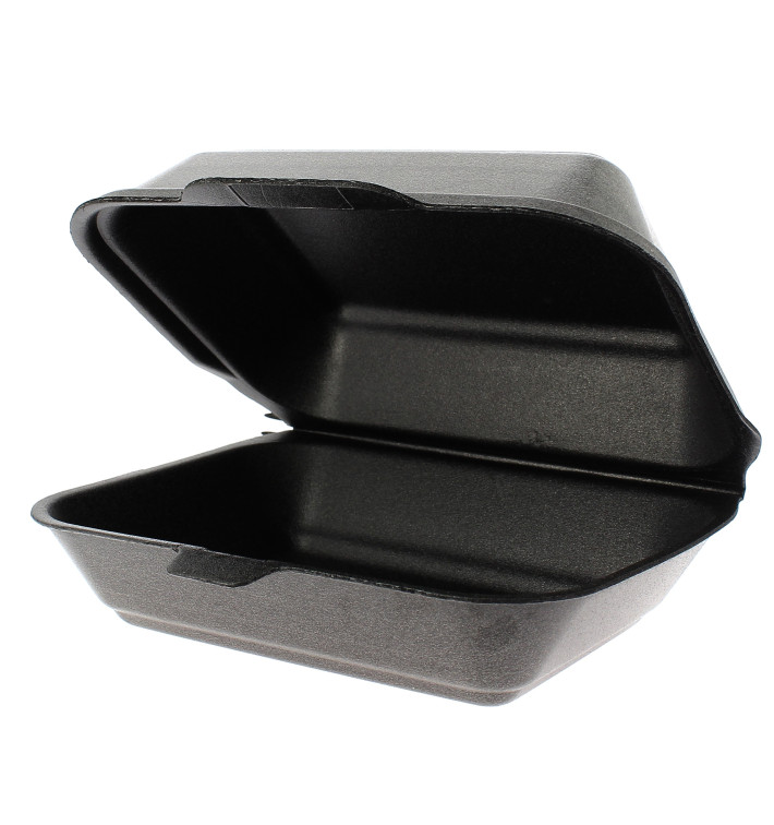 Envase Foam LunchBox Negro 185x155x70mm 