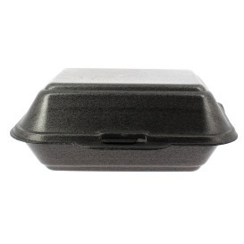 Envase Foam LunchBox Negro 185x155x70mm (500 Uds)