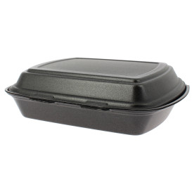 Envase Foam MenuBox 1C. Negro 240x210x70mm (50 Uds)