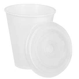 Vaso Termico Foam EPS 7Oz/200ml Blanco + Tapa 