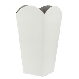 Caja Palomitas Mediana Blanca 90 gr 7,8x10,5x18cm (25 Uds)