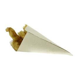 Cono de Papel Estraza Natural 340mm 400g (50 Uds)