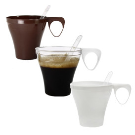 Taza de Plastico Marrón 80ml (40 Unidades)