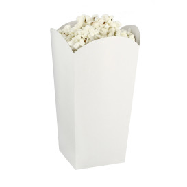Caja Palomitas Pequeña Blanca 45 gr. 6,5x8,5x15cm (700 Uds)
