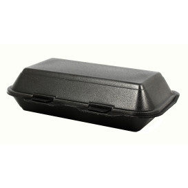 Envase Foam LunchBox Negro 240x155x70mm (500 Uds)