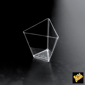 Vaso Degustacion Triangle Transparente 70 ml (500 Unidades)