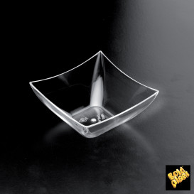 Bol Degustacion Square Mini Dish Transp. 70x70x35 mm (25 Uds)