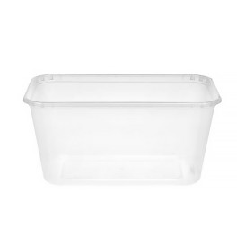 Tarrina Plastico Rectangular PP 1000ml (50 Uds)