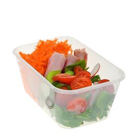 Tarrina Plastico Rectangular PP 1000ml (500 Uds)
