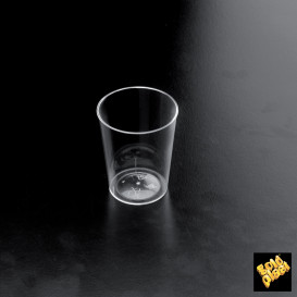 Vaso para Licor "Conical" Plastico Transparente 50 ml (25 Unidades)