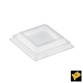 Tapa Bol Diamond-Shaped Transp. PET 6,3cm (1000 Uds)