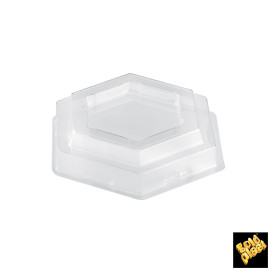 Tapa Bol Tulip Dessert Transparente PET Ø8cm (1000 Uds)