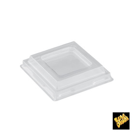 Tapa Bol Pagoda Dessert Transparente PET 5,9 cm (1000 Uds)