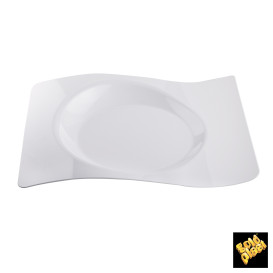 Plato Degustacion Forma Blanco 28x23 cm (12 Uds)