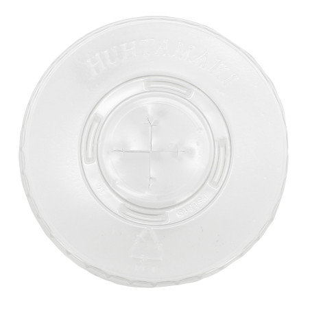 Tapa Plana con Cruz PET Cristal Ø8,1cm (2000 Uds)