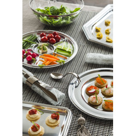Cuchara Degustacion Asa Curva Plata 13 cm (200 Uds)