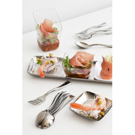Cucharilla de Plastico Metalizada 100mm (1.000 Uds)
