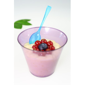 Cuchara de Plastico Premium Turquesa 160mm (250 Uds)