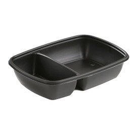 Envase de Plastico PP 2 C Negro 23x16,5x5cm 