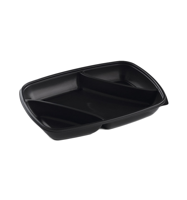 Envase de Plastico PP 3 C. Negro 28x20x4cm 