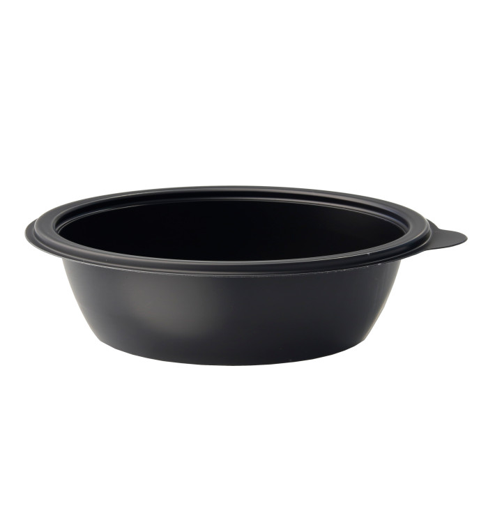Tarrina de Plastico Negra PP 250ml Ø13cm 