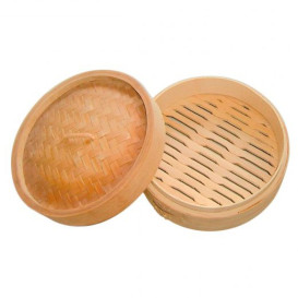 Tapa Dim Sun de Bambú Ø 30cm (40 Uds)