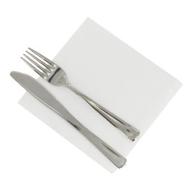 Servilleta de Papel 30x30 1 Capa Blanca (100 Uds)
